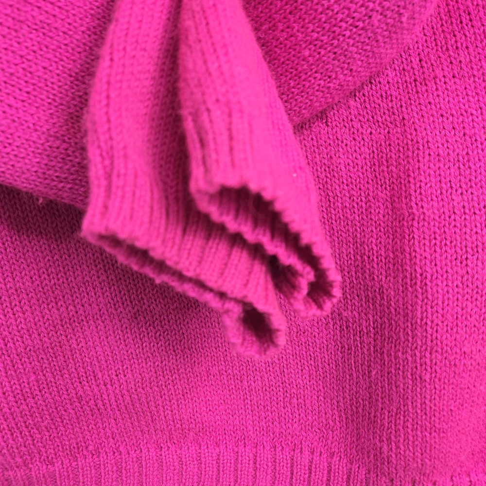 NELL Alpaca Sweater Hot Pink Off Shoulder - Picture 5 of 12